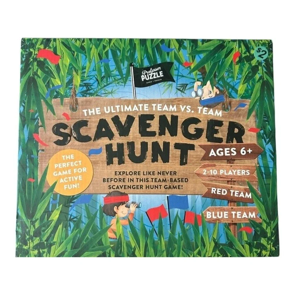 PROFESOR PUZZLE SCAVENGER HUNT GAME  Ages 6+ New